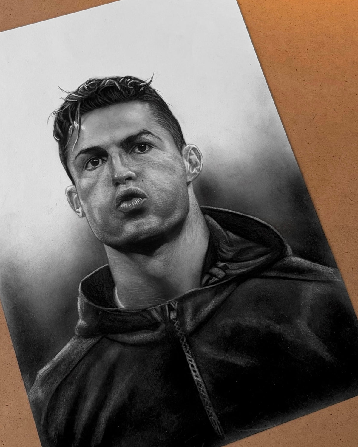 Custom charcoal and graphite pencil portrait with realistic shading by JagenArt