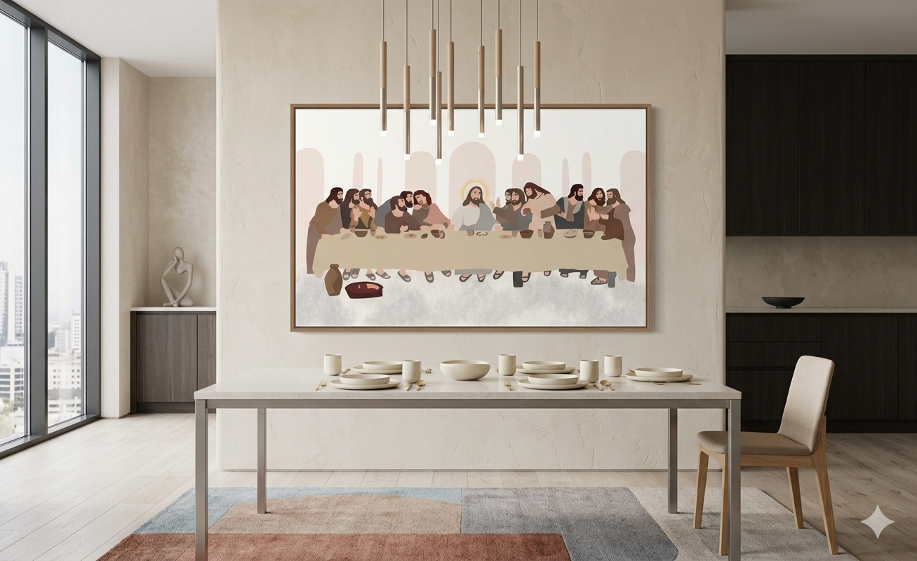 Last Supper Illustration Print