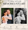 Custom Graphite & Charcoal Portrait From Photo | Hand-Drawn Art