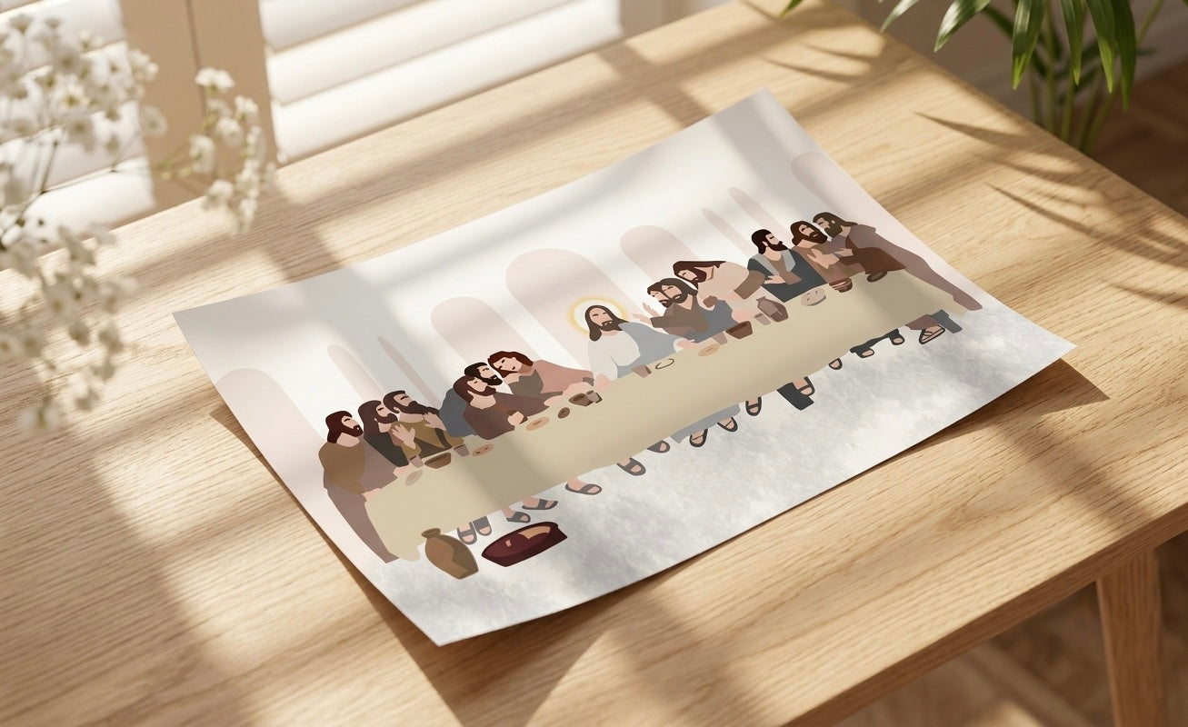 Last Supper Illustration Print
