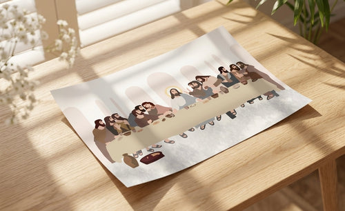 Last Supper Illustration Print
