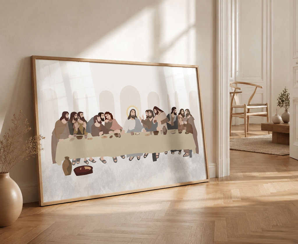 Last Supper Illustration Print
